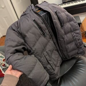 Men's Gray Puffer Jacket
